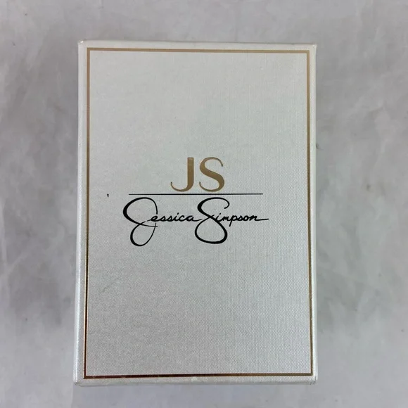 Jessica Simpson Gold Tone Watch Crystal Lion Head Hinged Bangle Bracelet Set NEW - Picture 10 of 15